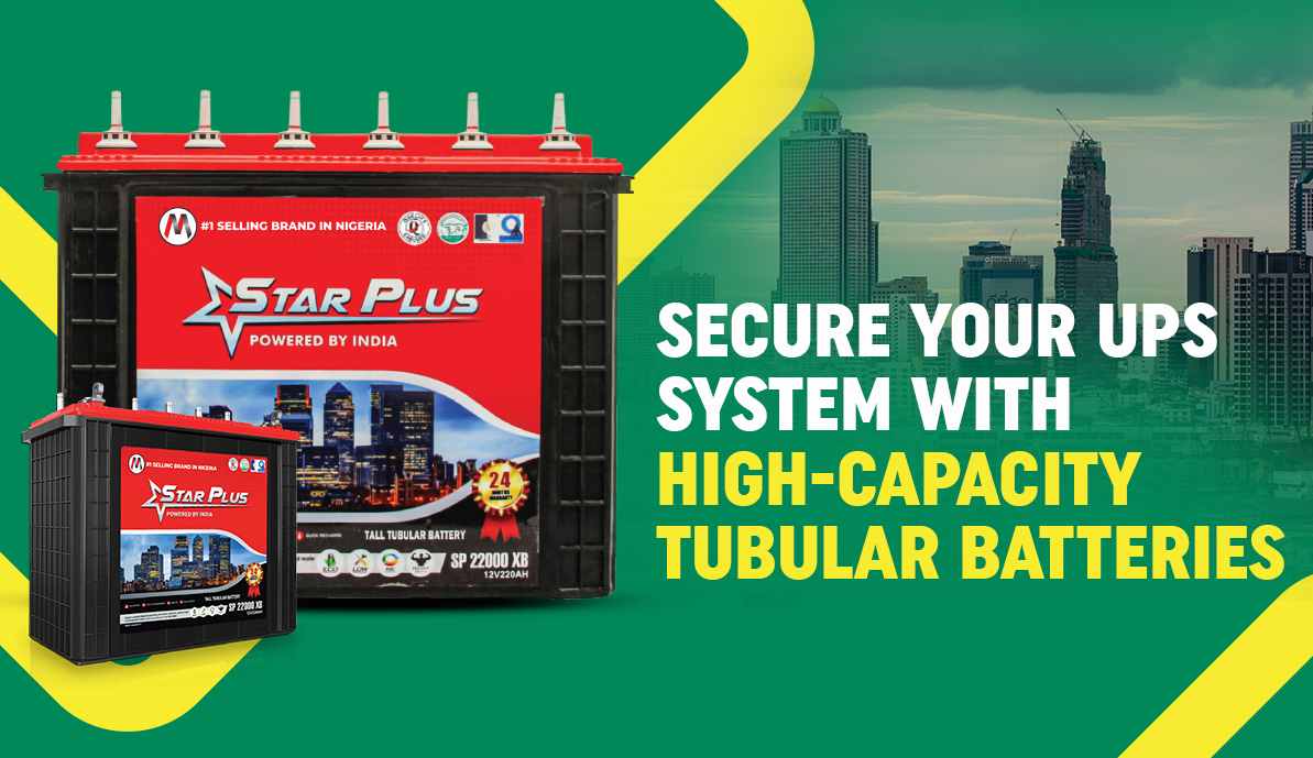 Secure Your UPS System with High-Capacity Tubular Batteries