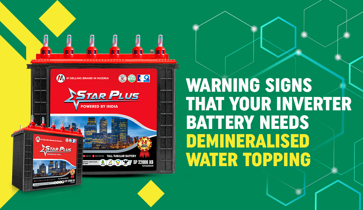 Warning Signs That Your Inverter Battery Needs Demineralised Water Topping