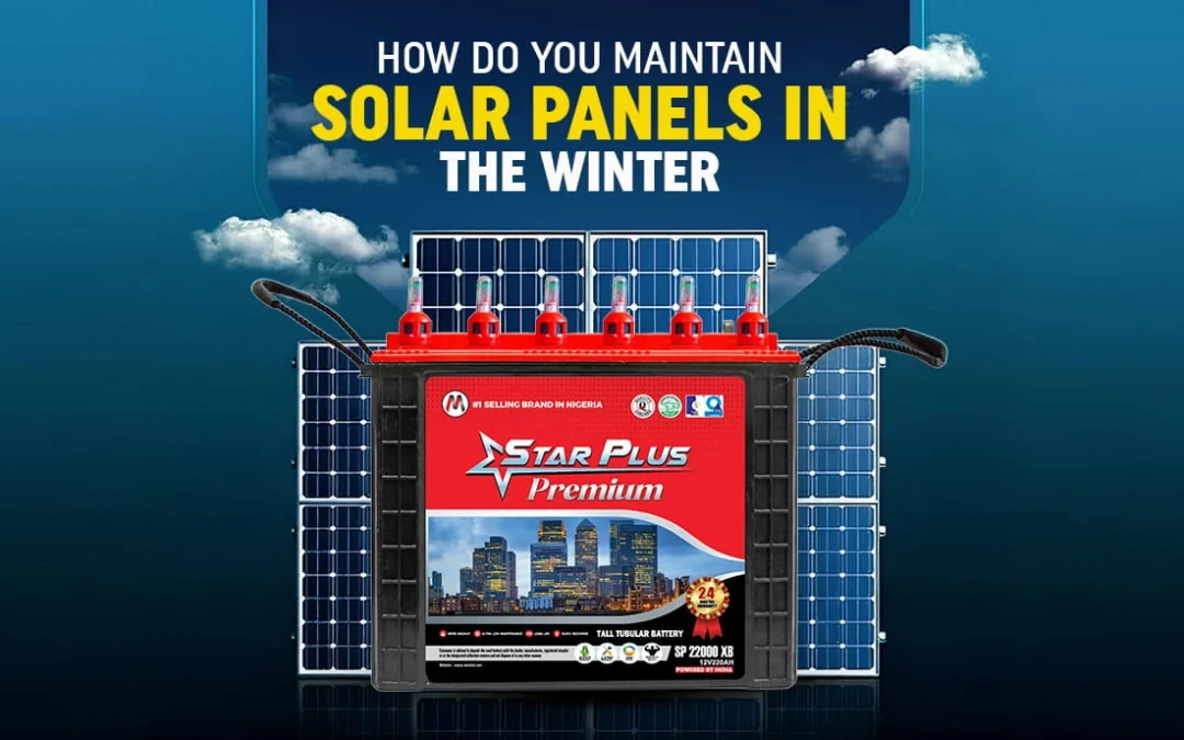 How do you maintain solar panels in the winter?
