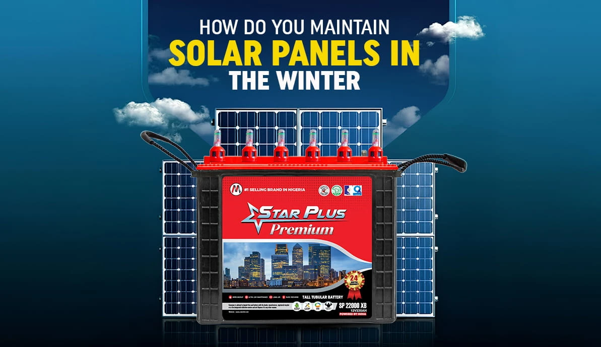 How do you maintain solar panels in the winter?