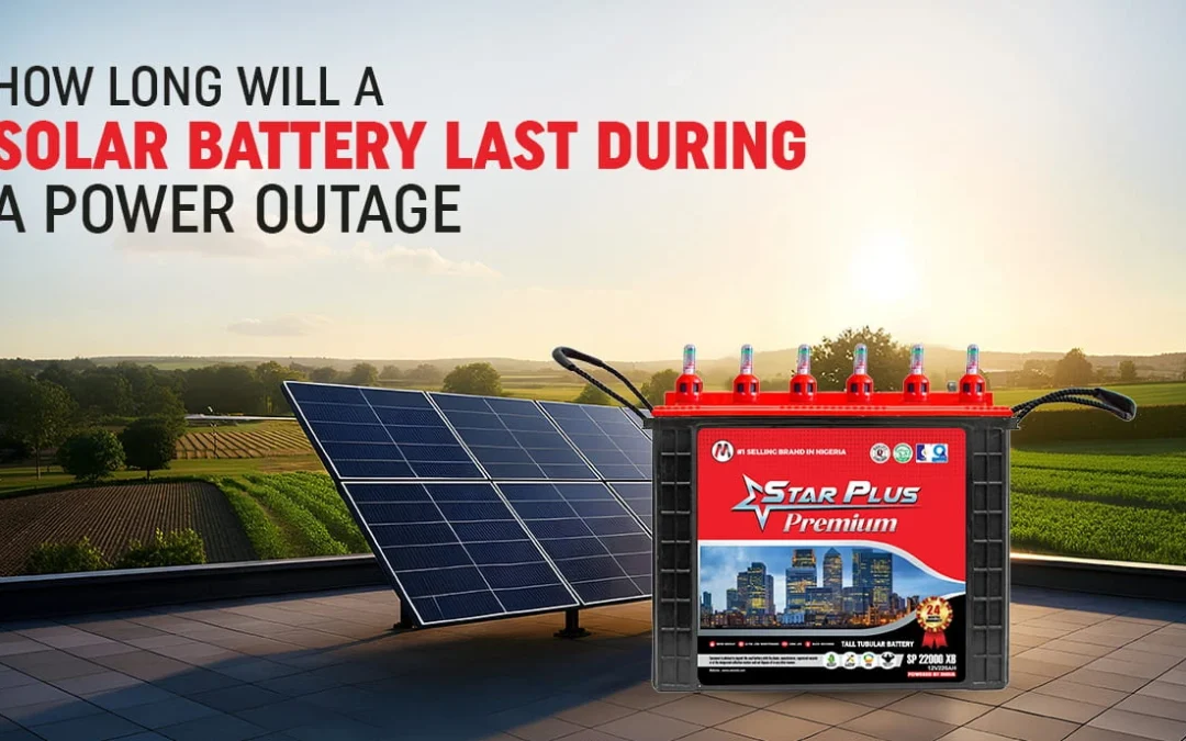 How long will a solar battery last during a power outage?