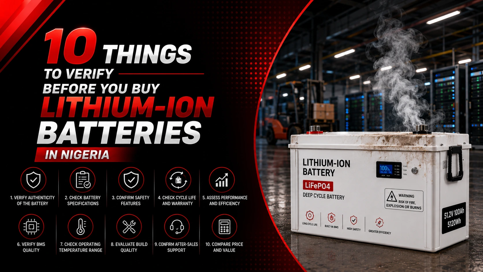10 Things to Verify Before You Buy Lithium Ion Batteries in Nigeria