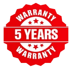 5 Years Warranty