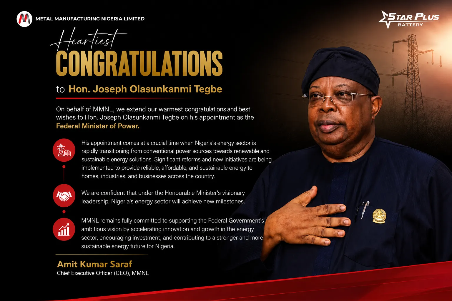 MMNL Celebrates New Chapter for Nigerian Power Sector